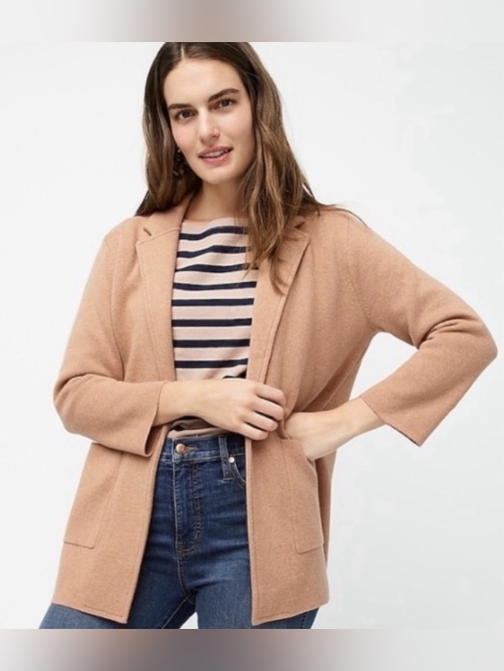 Jcrew Sophie Cardigan Sweater blazer  - Camel S